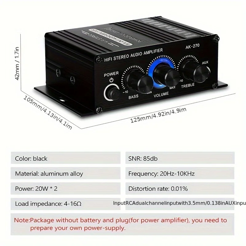 Amplificatore HIFI AK-270, 2.0 - Audio Home Cinema recensione e prezzo